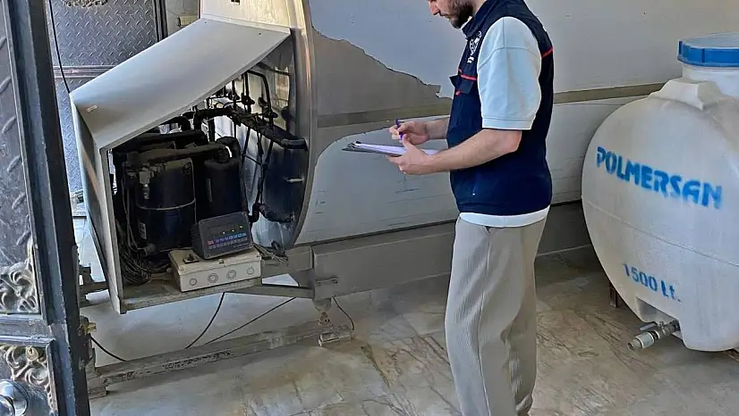 Emet'te süt soğutma tanklarının kontrolü ile sulama göletinde denetim