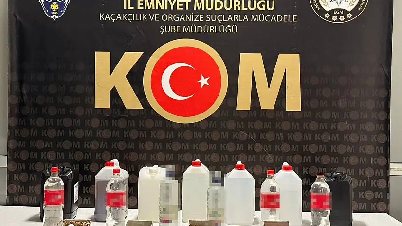 Kütahya'da sahte alkol operasyonu