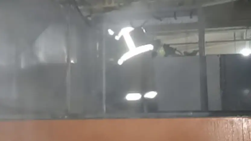 Bandırma OSB'de traktör fabrikasında yangın paniği