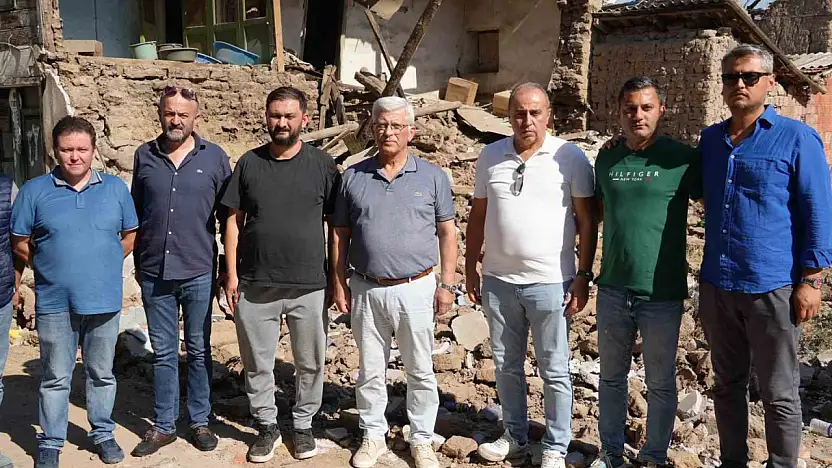 Başkan Eroğlu, deprem bölgesinde hasarlı veteriner binalarını inceledi