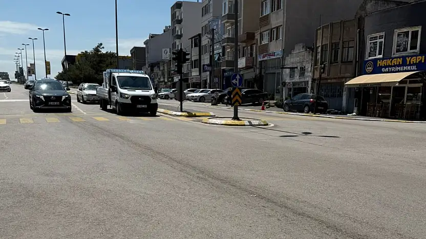 Mazotun sızdığı yolda kayan sürücü yaralandı