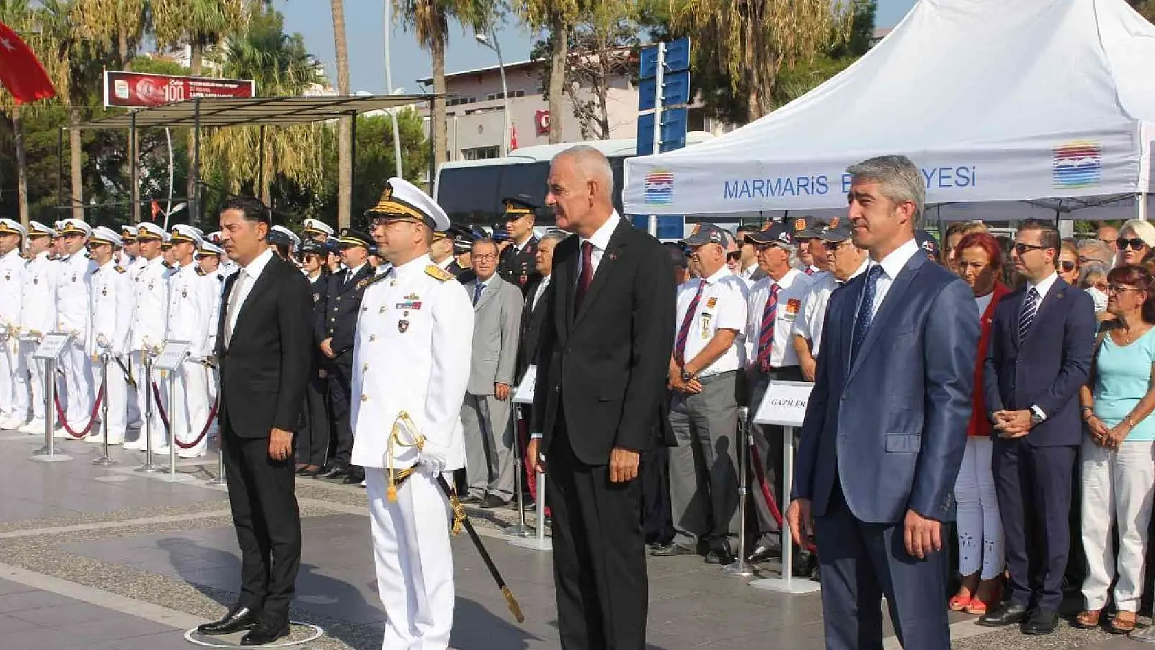 30 Ağustos Zafer Bayramı Marmaris'te törenler ile kutlandı