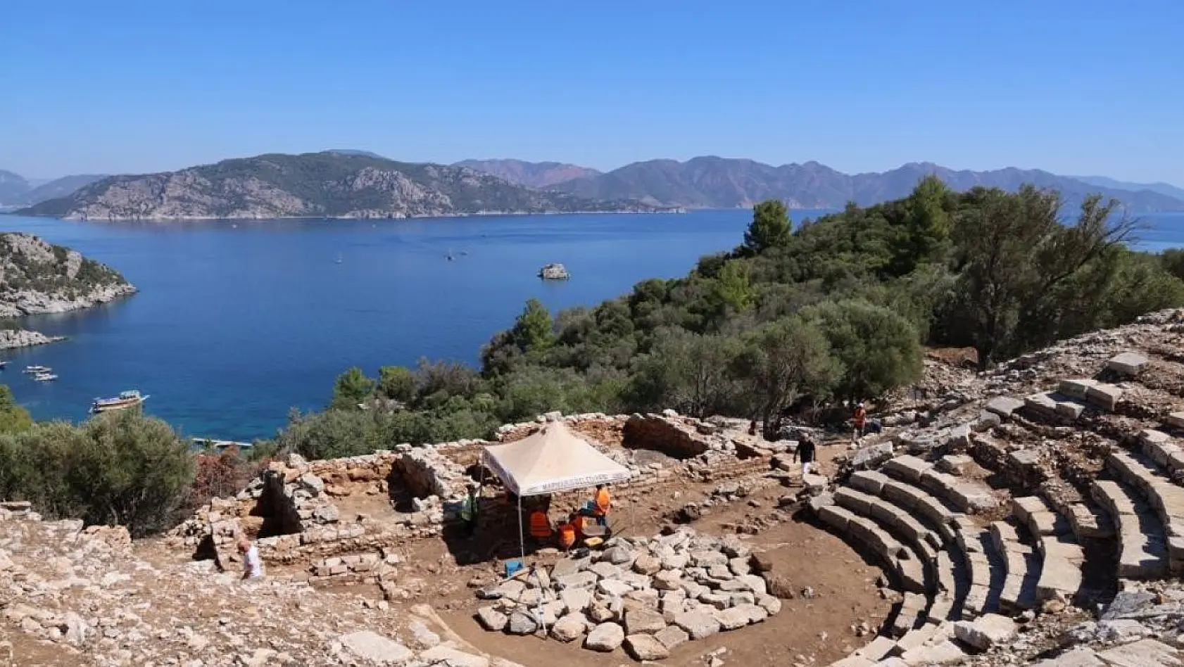Amos antik kentinde kazı çalışmaları devam ediyor