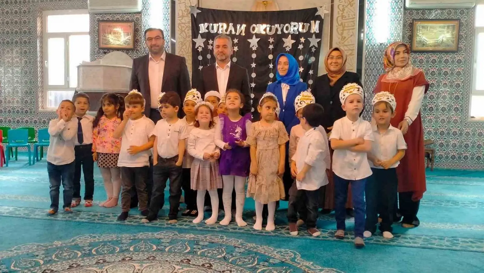 Aydın'da 4-6 yaş öğrencileri Kur'an'a geçmenin sevincini yaşadı