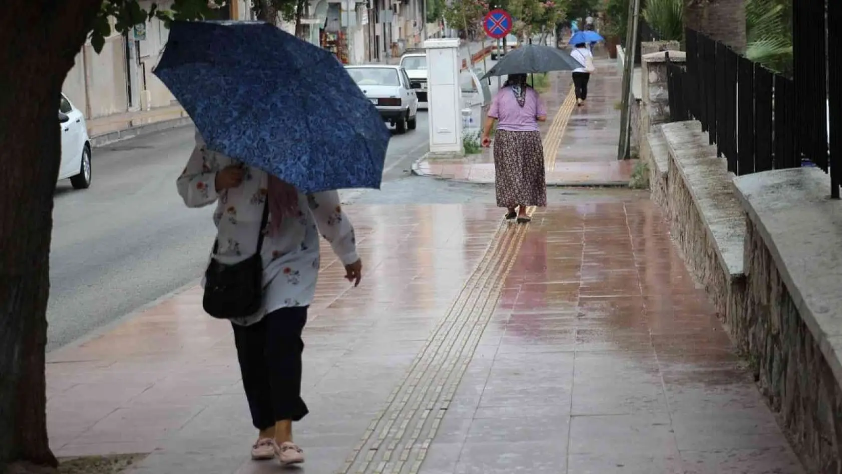 Aydın'da beklenen yağış başladı