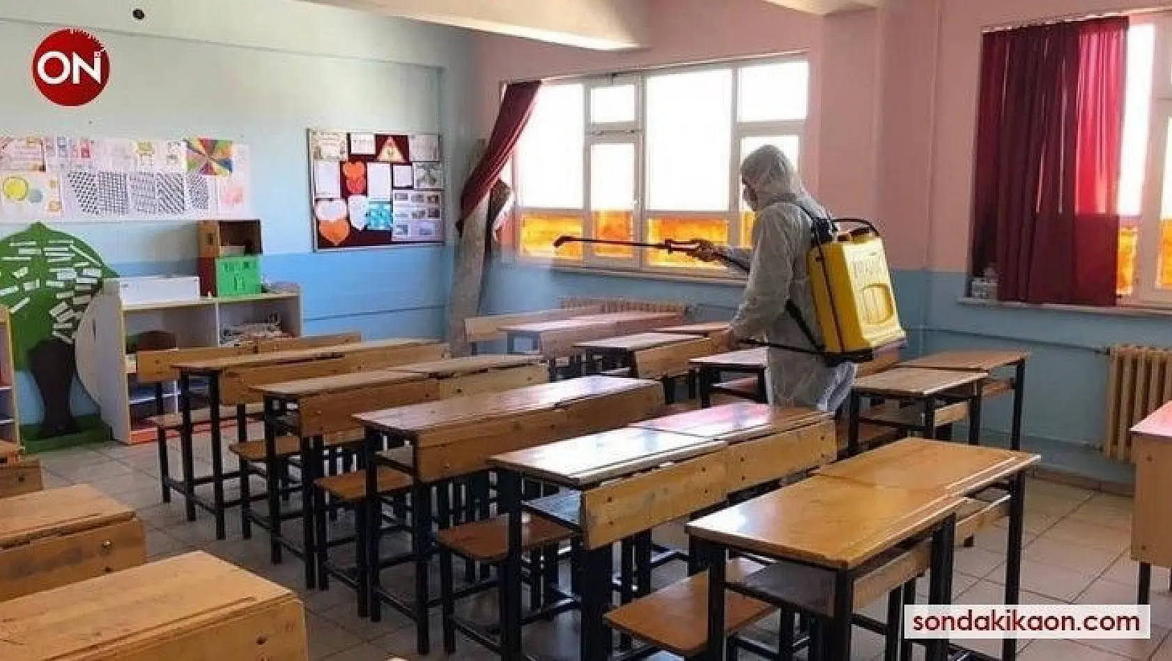 Balıkesir'de LGS öncesi okullar dezenfekte edildi