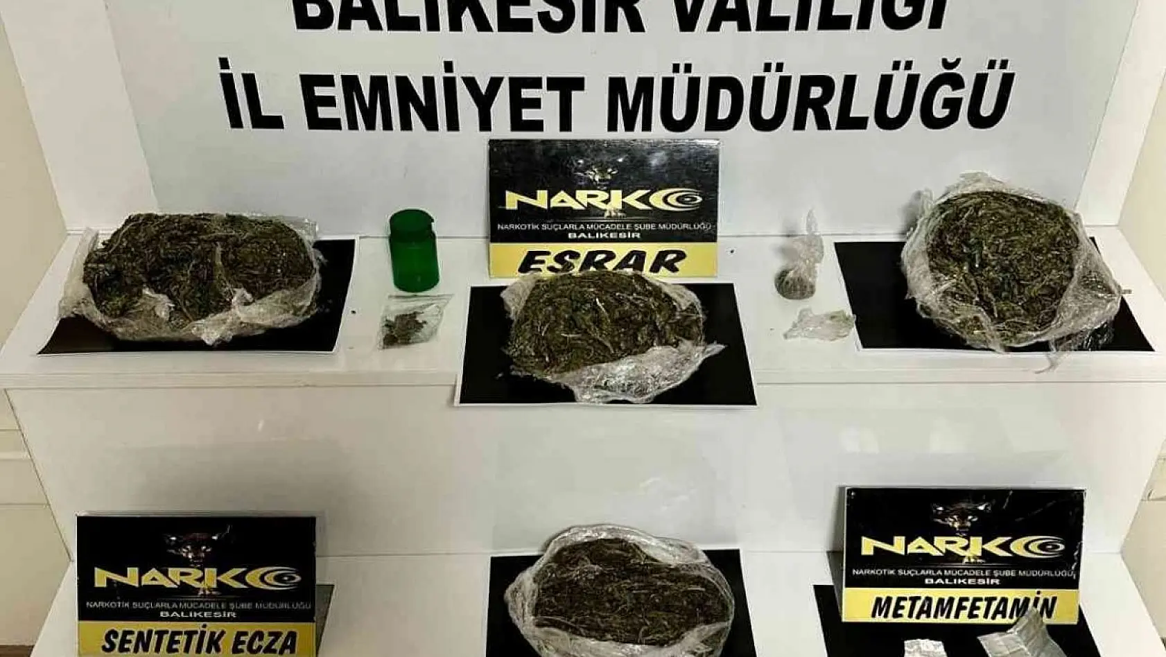 Balıkesir'de polisten uyuşturucu operasyonu