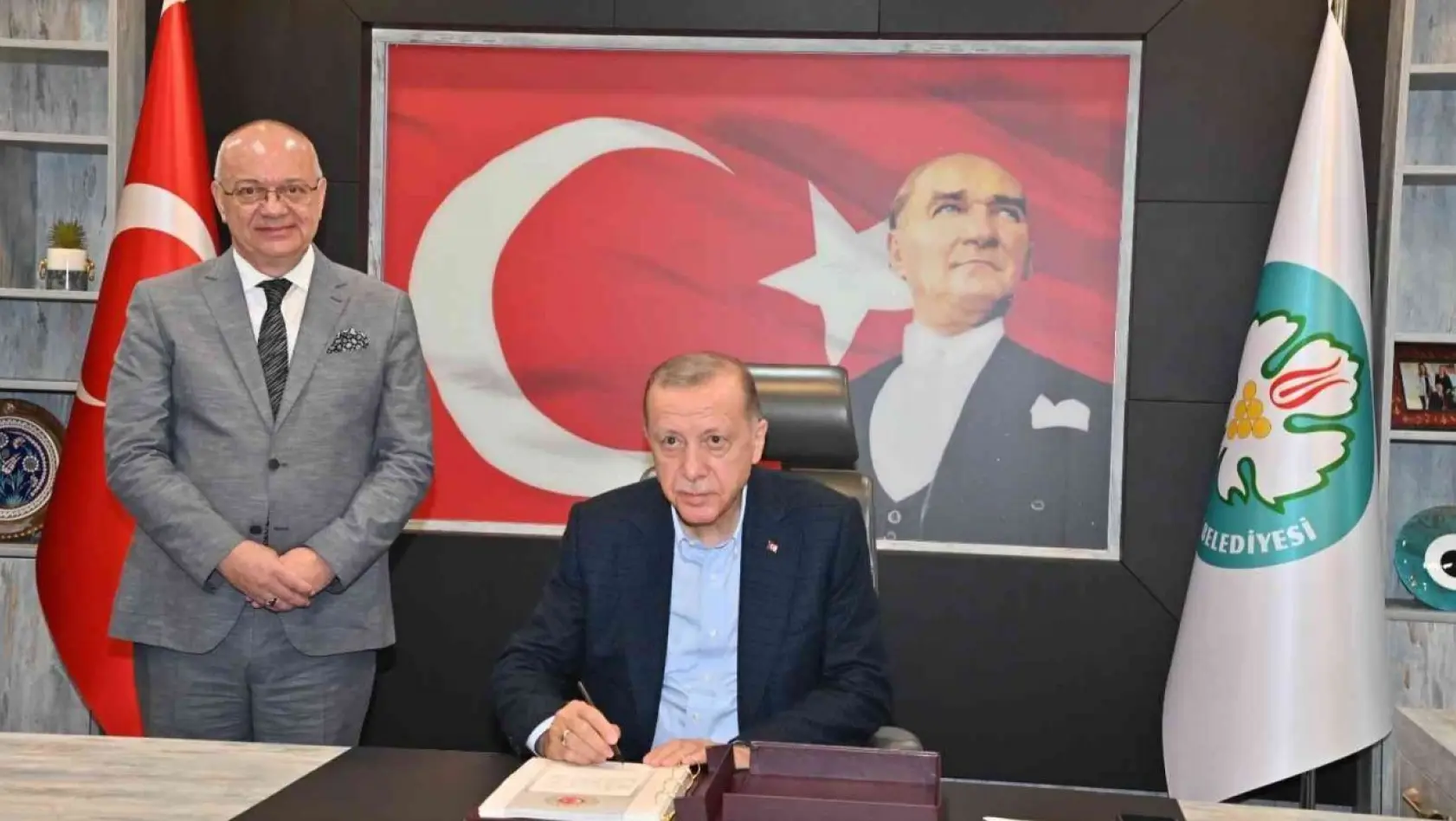 Başkan Ergün, Cumhurbaşkanı Erdoğan'ı ağırladı