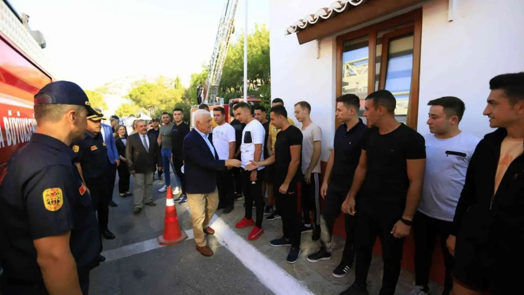 Başkan Gürün'den itfaiyeci adaylarına ziyaret