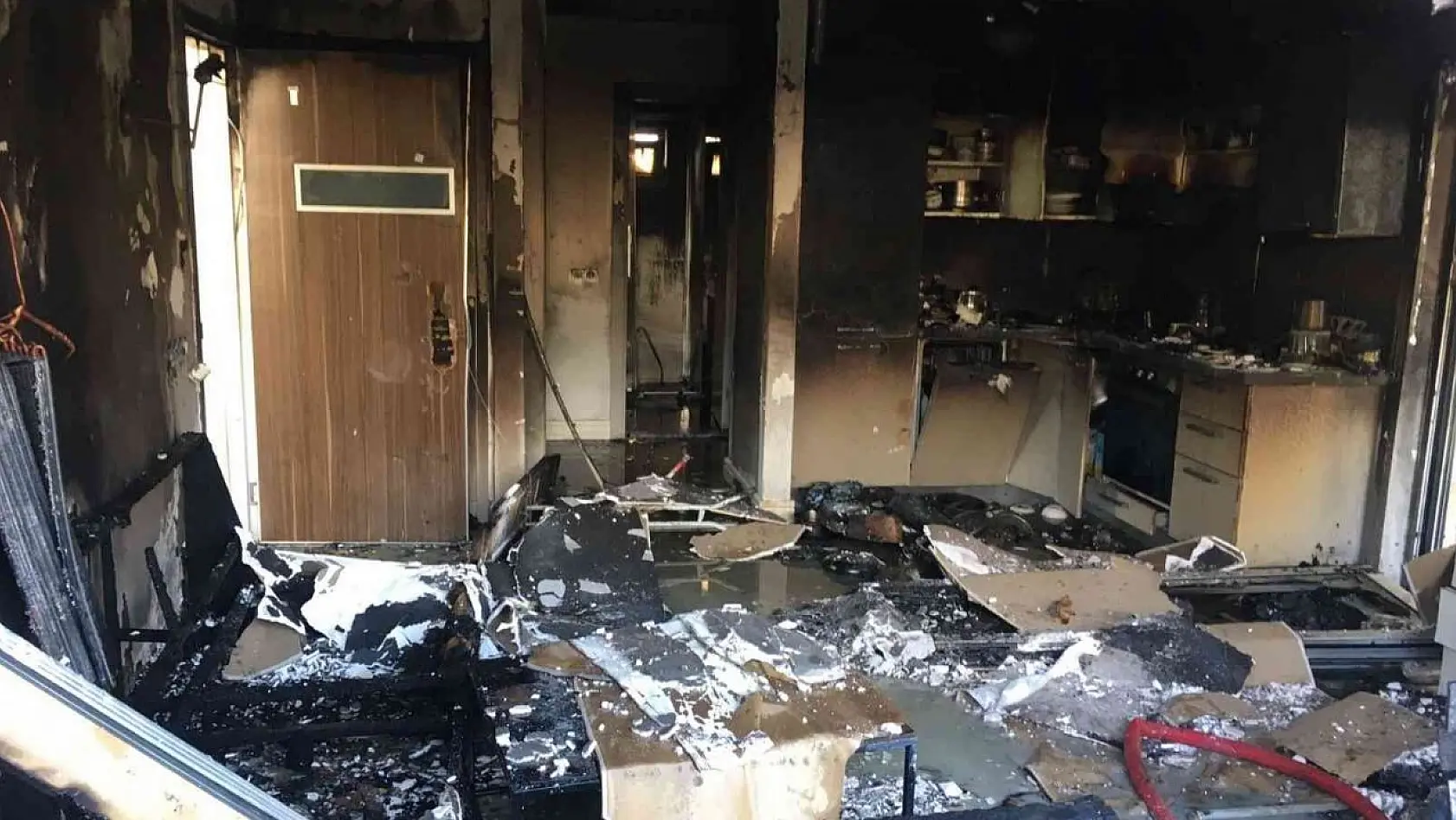 Bodrum'da ikamet yangını panikletti
