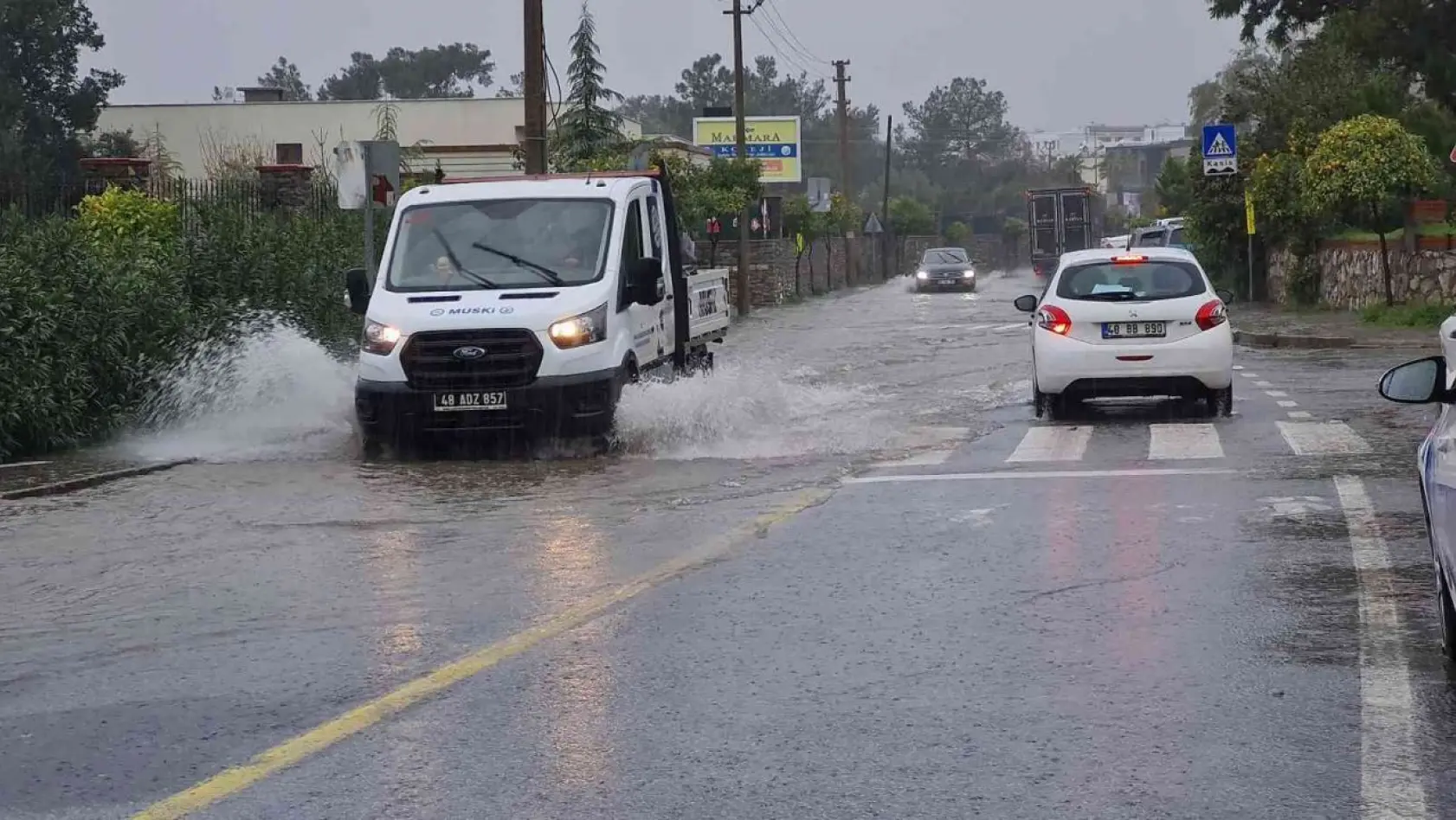 Bodrum'da metrekareye 35 kilogram yağış düştü
