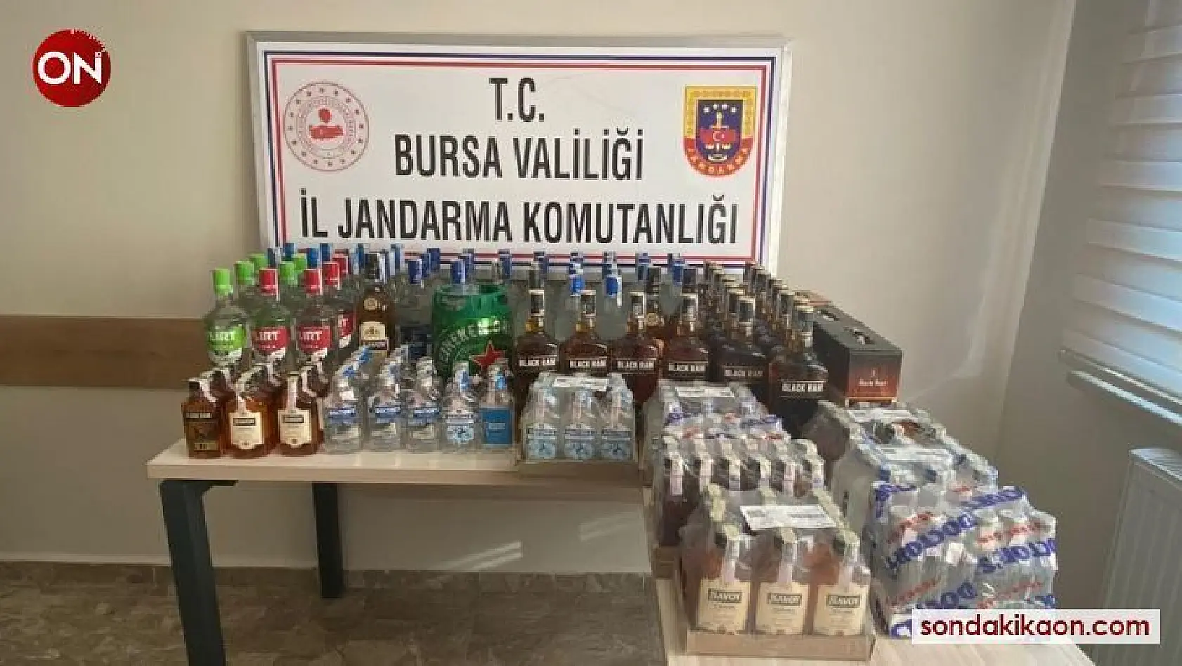 Bursa'da kaçak içki operasyonu