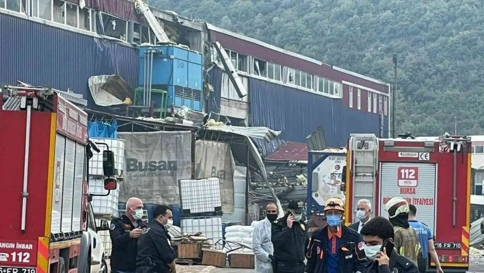 Bursa'da plastik fabrikasında patlama: Yaralılar var