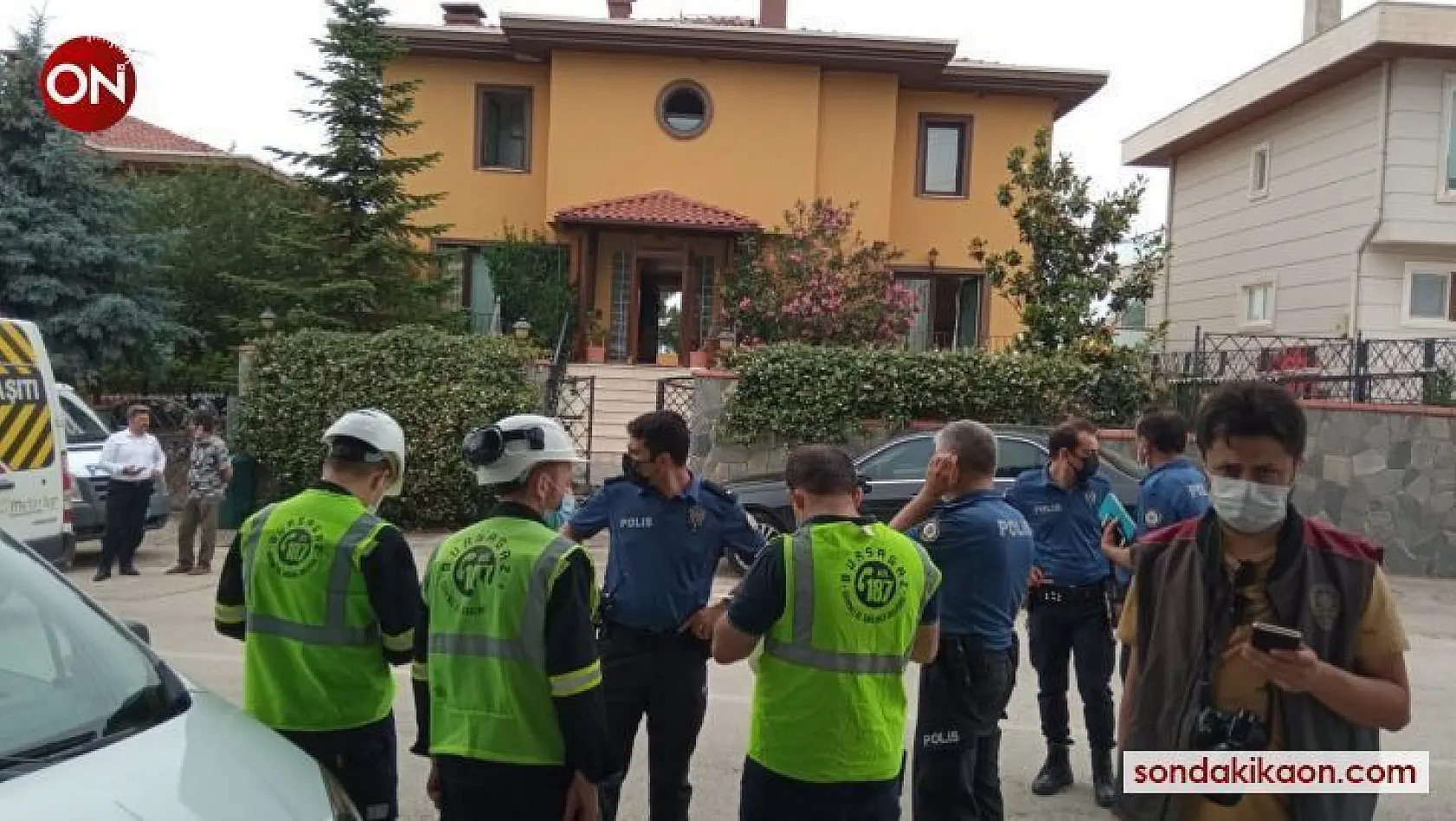 Bursa'da villada patlama 1 yaralı