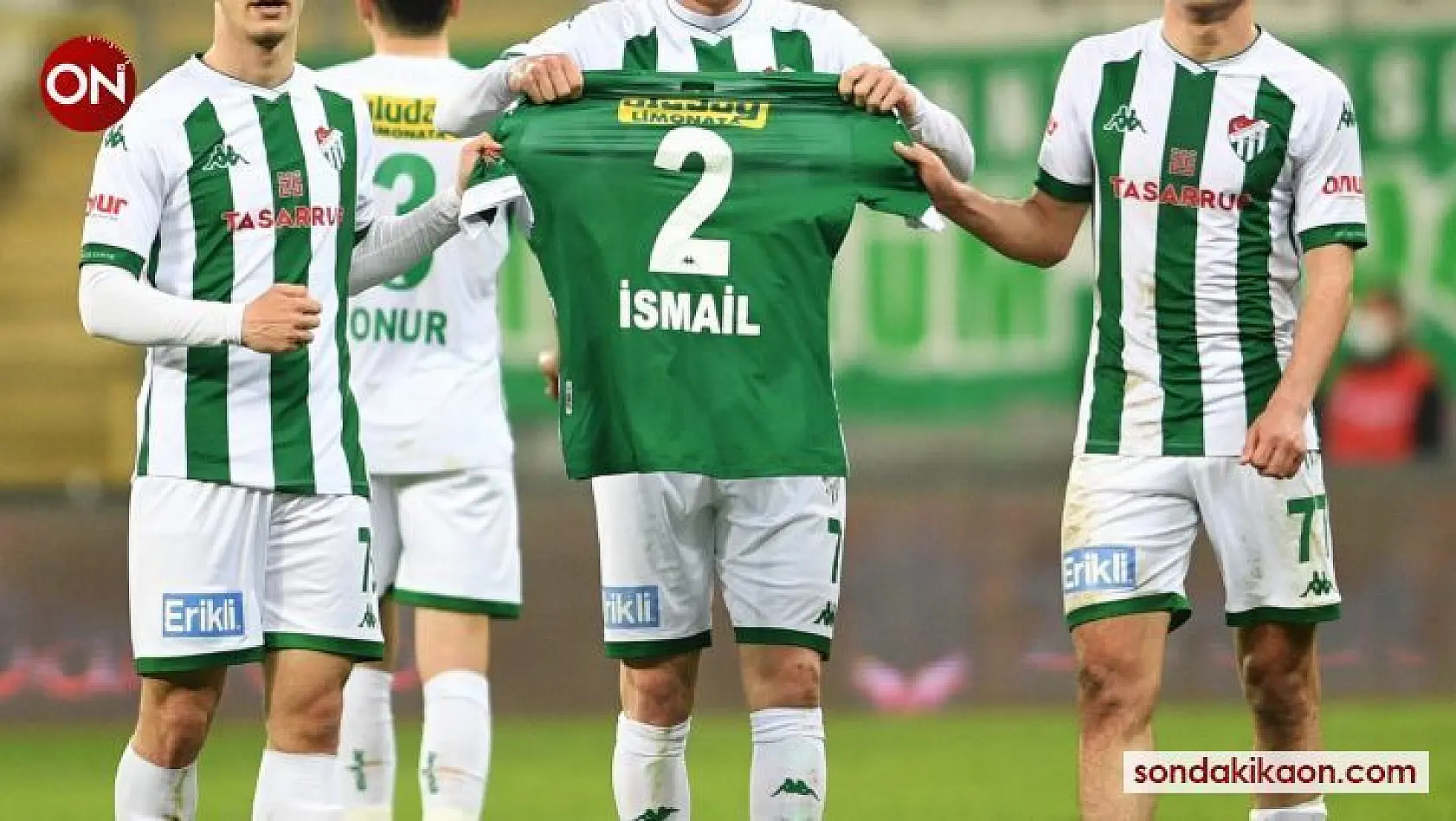 Bursasporlu futbolcular, İsmail Çokçalış'ı unutmadı