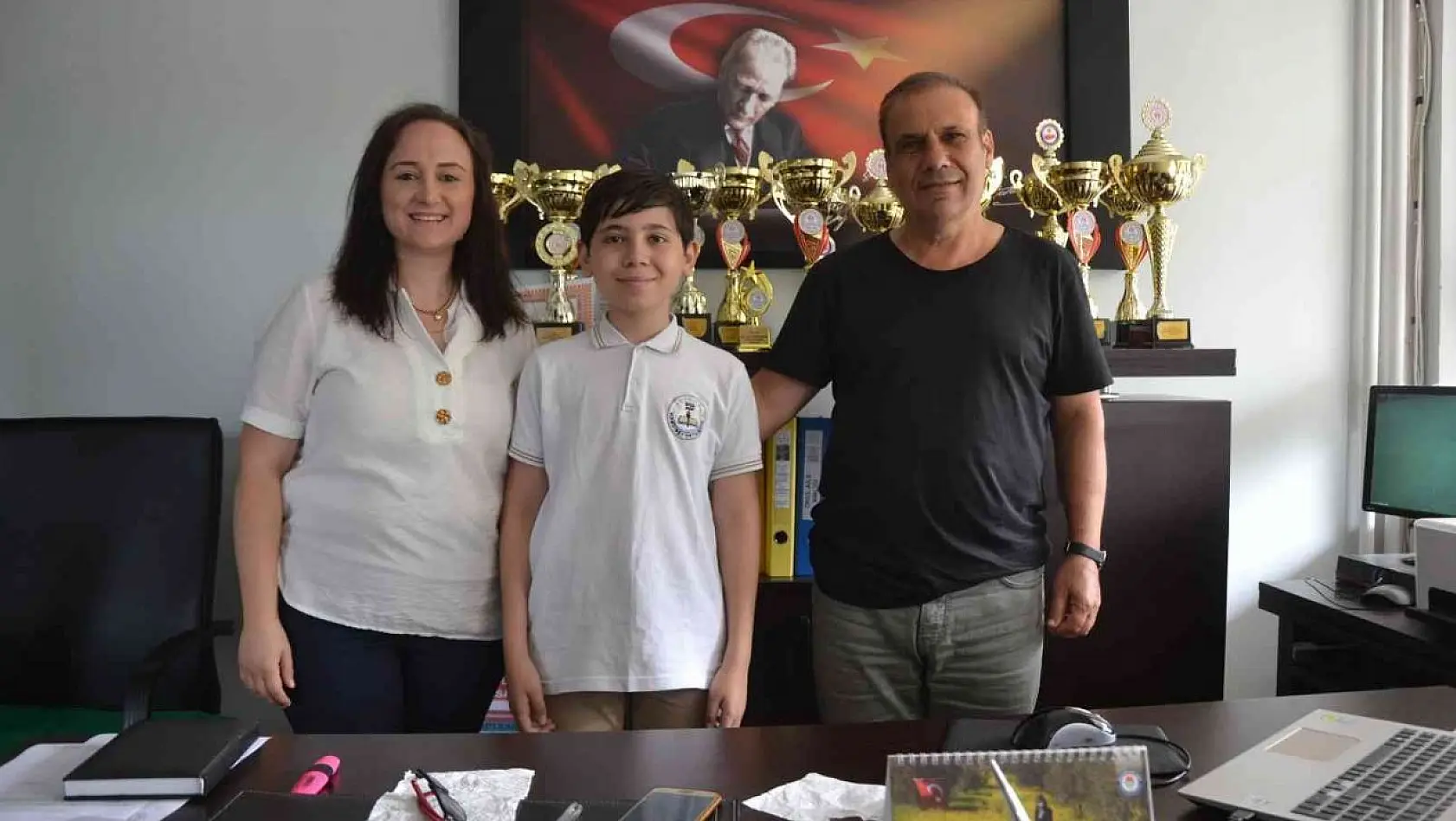 Çanakkaleli ortaokul öğrencisi Türkiye birincisi oldu