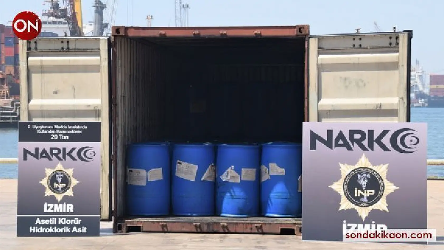 Çin'den gelen konteynerde 26 ton kimyasal madde yakalandı
