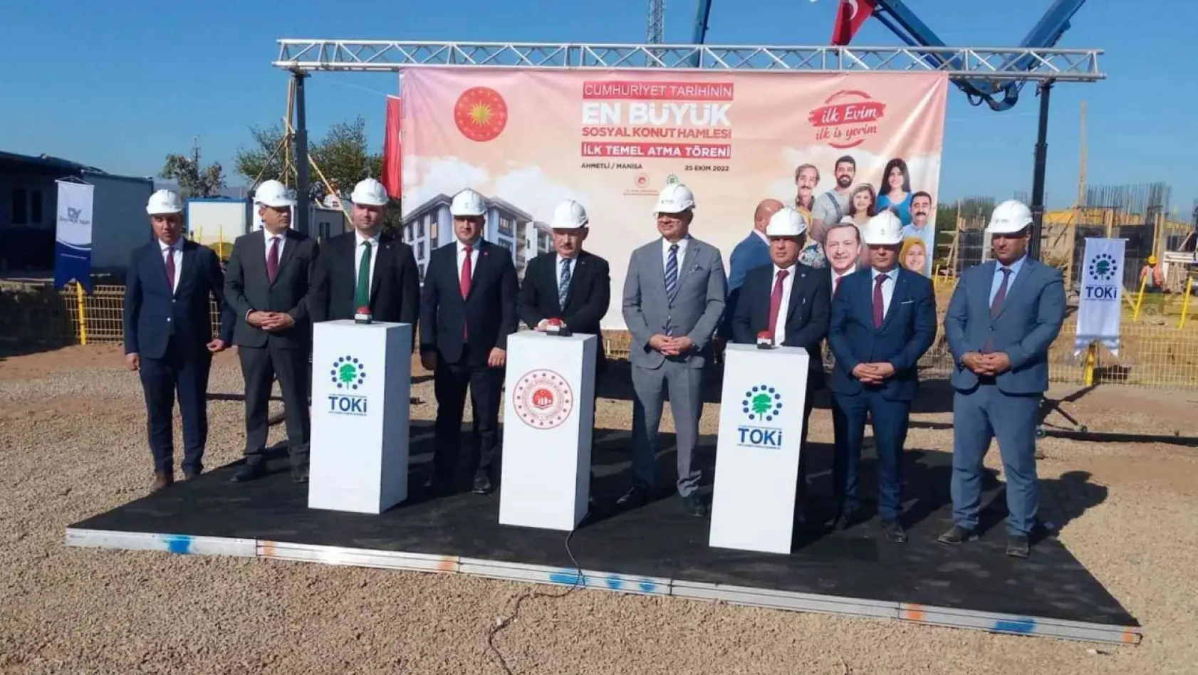 Cumhurbaşkanı Erdoğan Manisa'daki temel atma törenine bağlandı