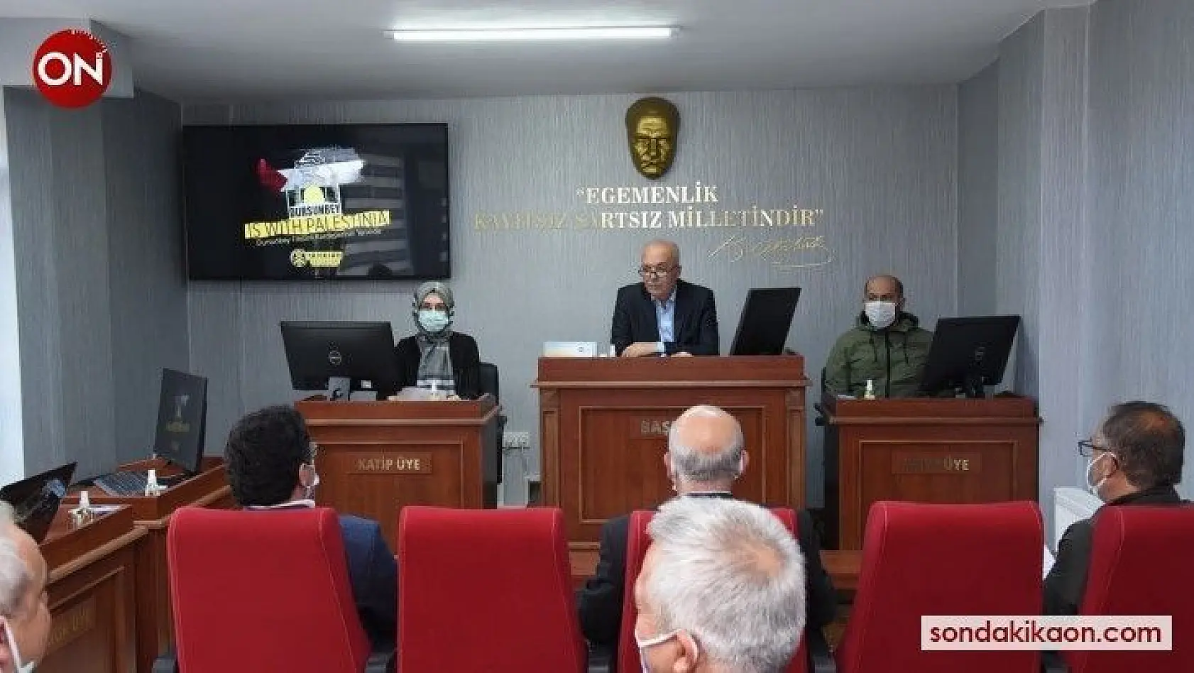 Dursunbey Belediye Meclisi'nden İsrail'e kınama