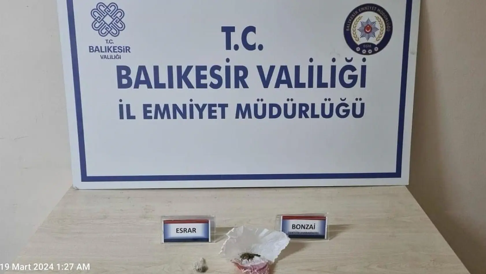 Erdek'te uyuşturucu operasyonunda 1 kişi yakalandı