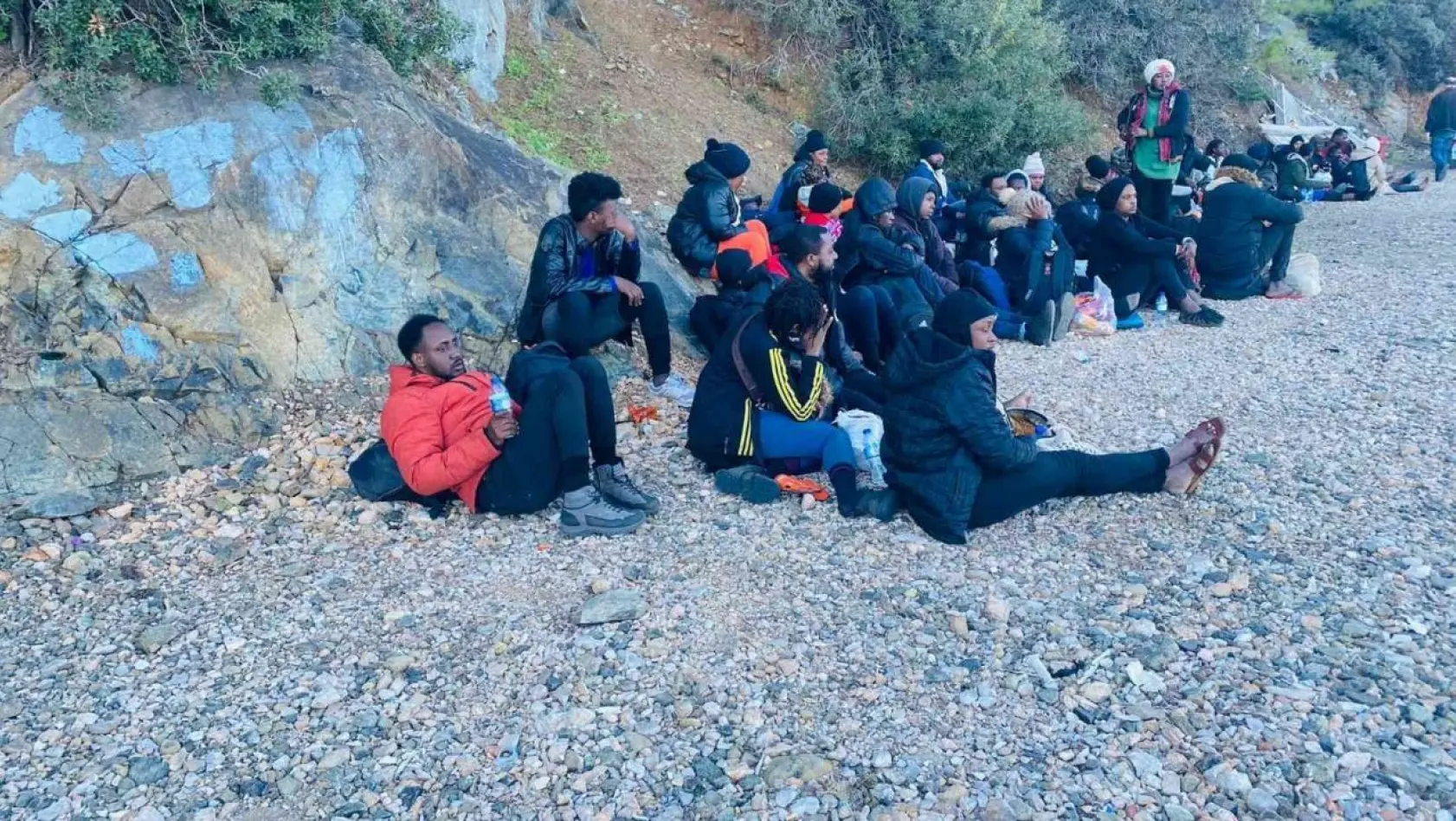 Fethiye'de 54 düzensiz göçmen yakalandı