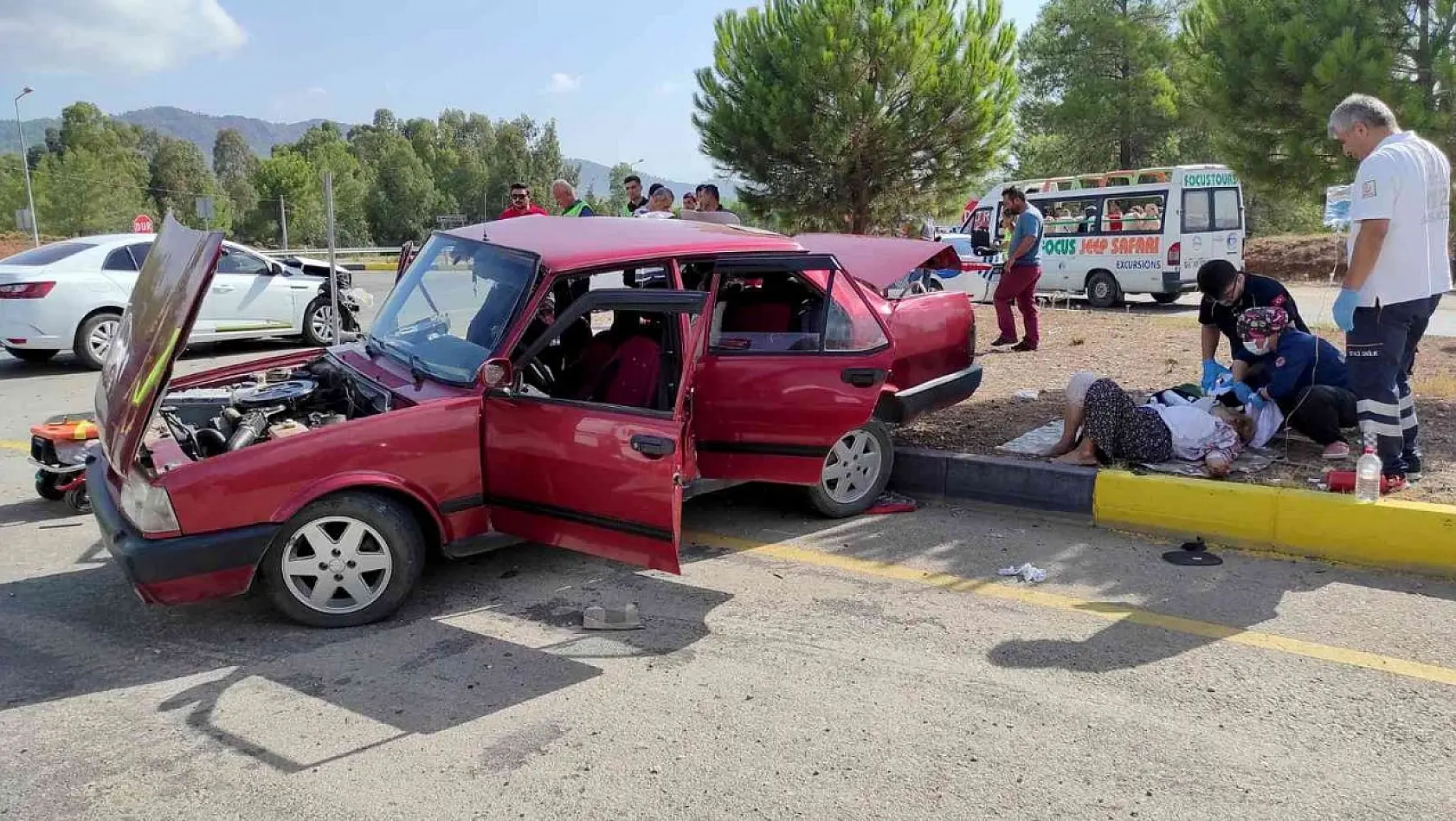 Fethiye'de trafik kazası: 5 yaralı