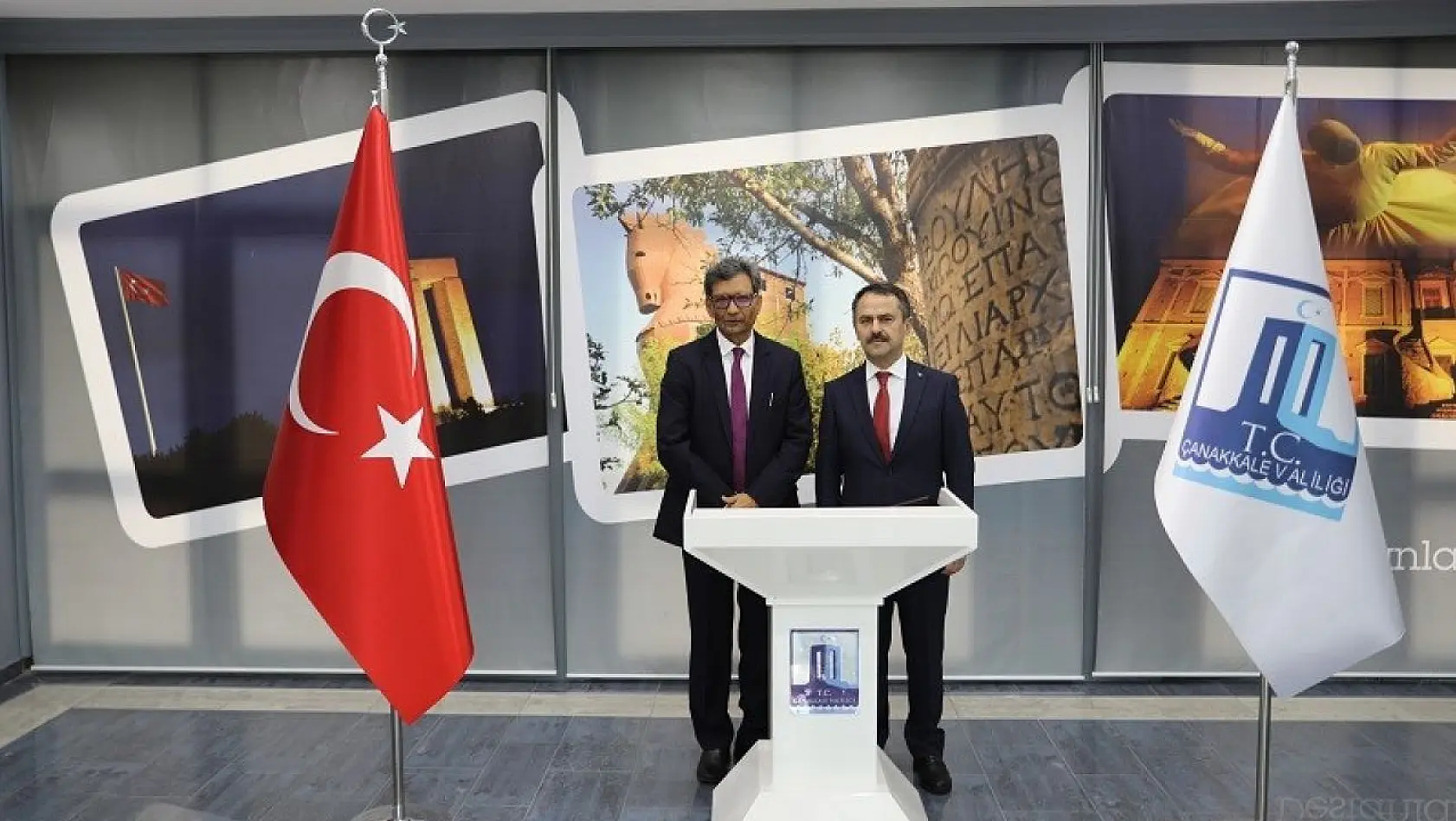 Hindistan'ın Ankara Büyükelçisi Virander Paul, Vali İlhami Aktaş'ı ziyaret etti