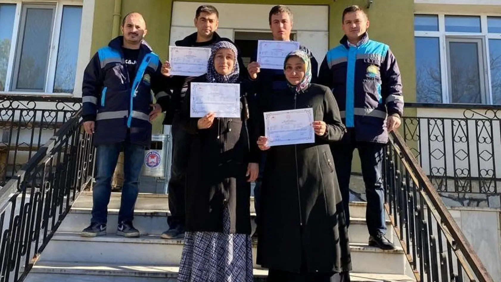 Hisarcık'ta Sürü Yönetimi Elemanı kursunu bitirenlere sertifika