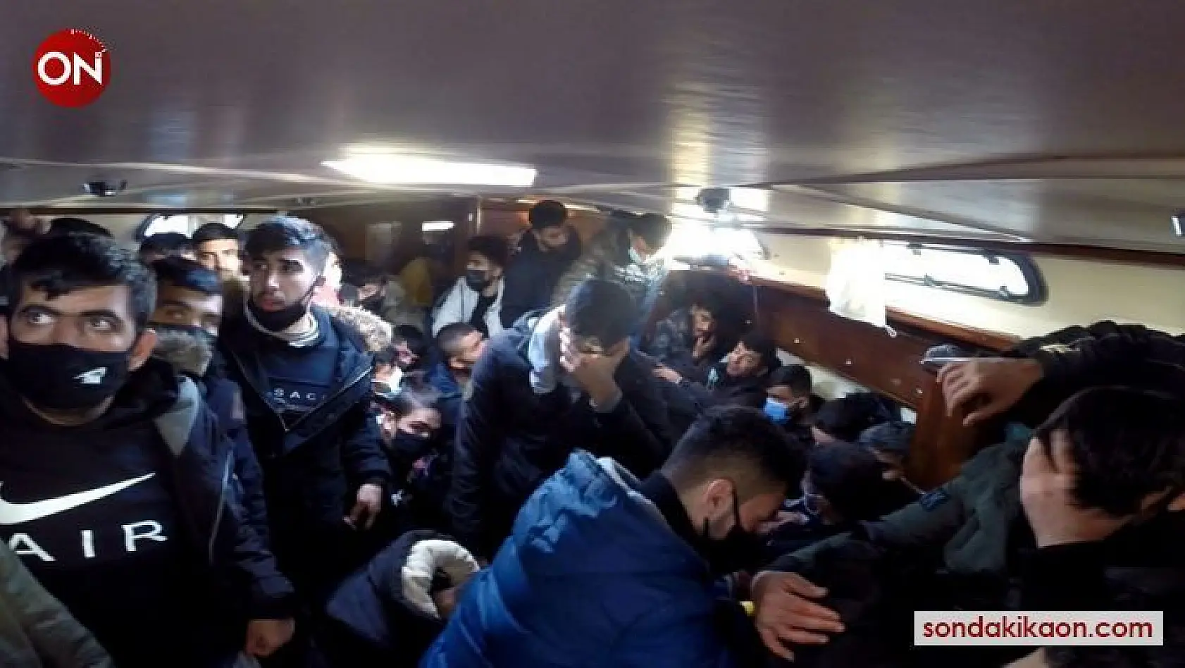 İzmir'de 117 düzensiz göçmen kurtarıldı