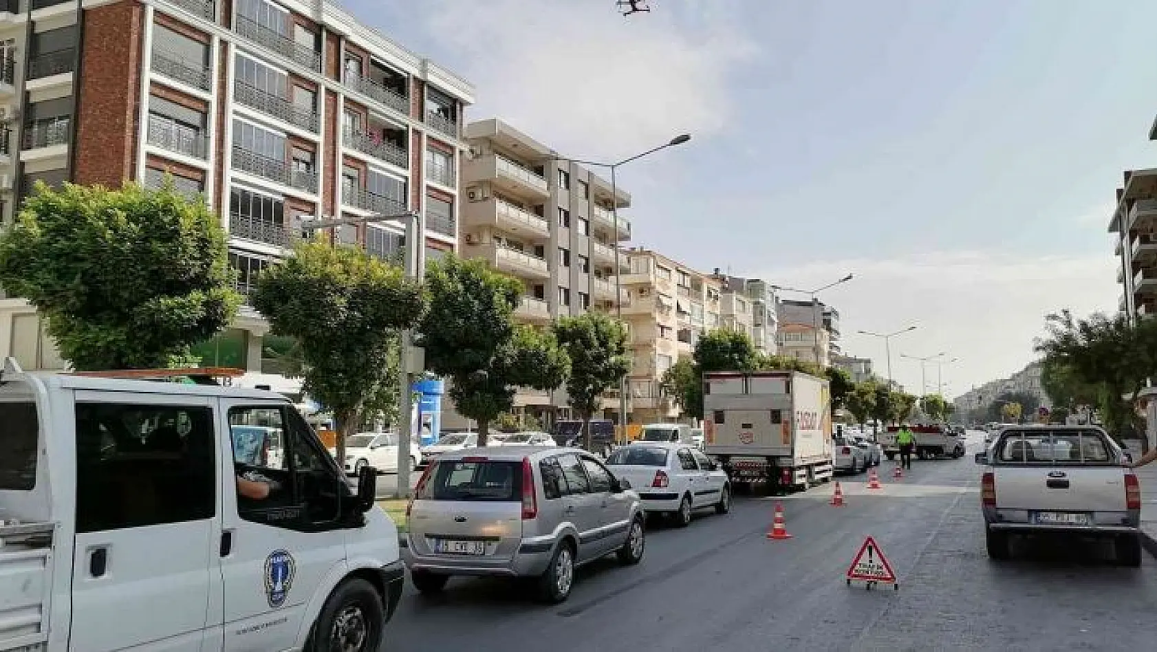 İzmir'de drone destekli trafik denetimi