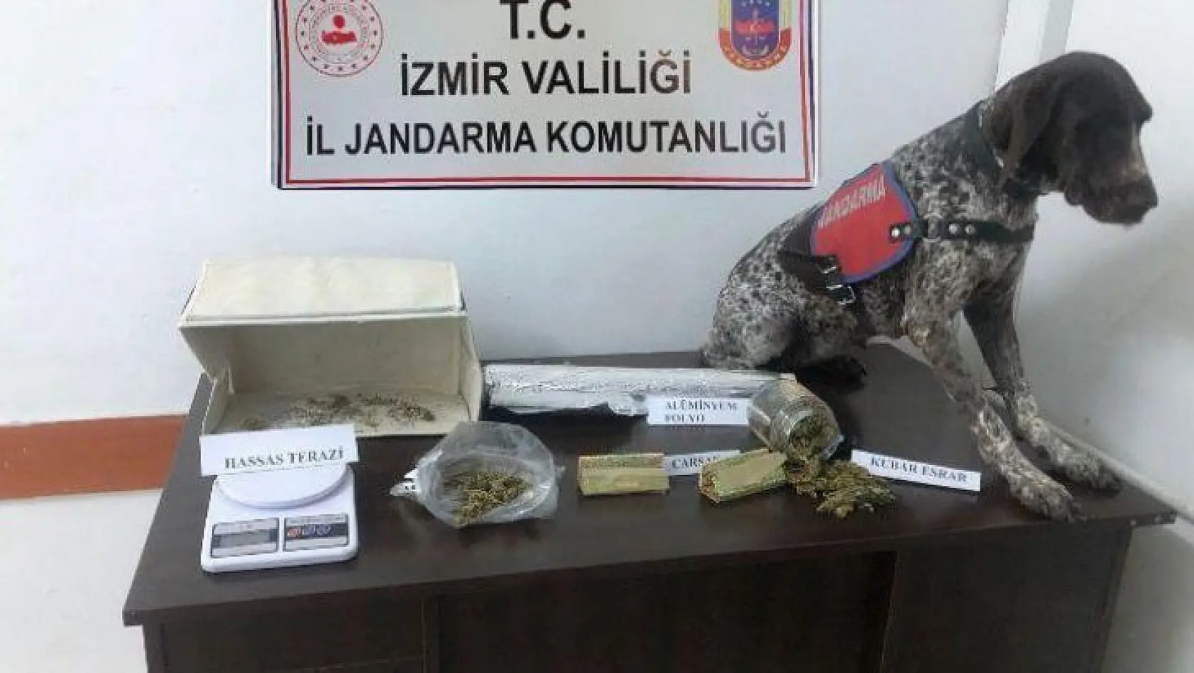 İzmir'de jandarmadan uyuşturucu baskını: 2 gözaltı