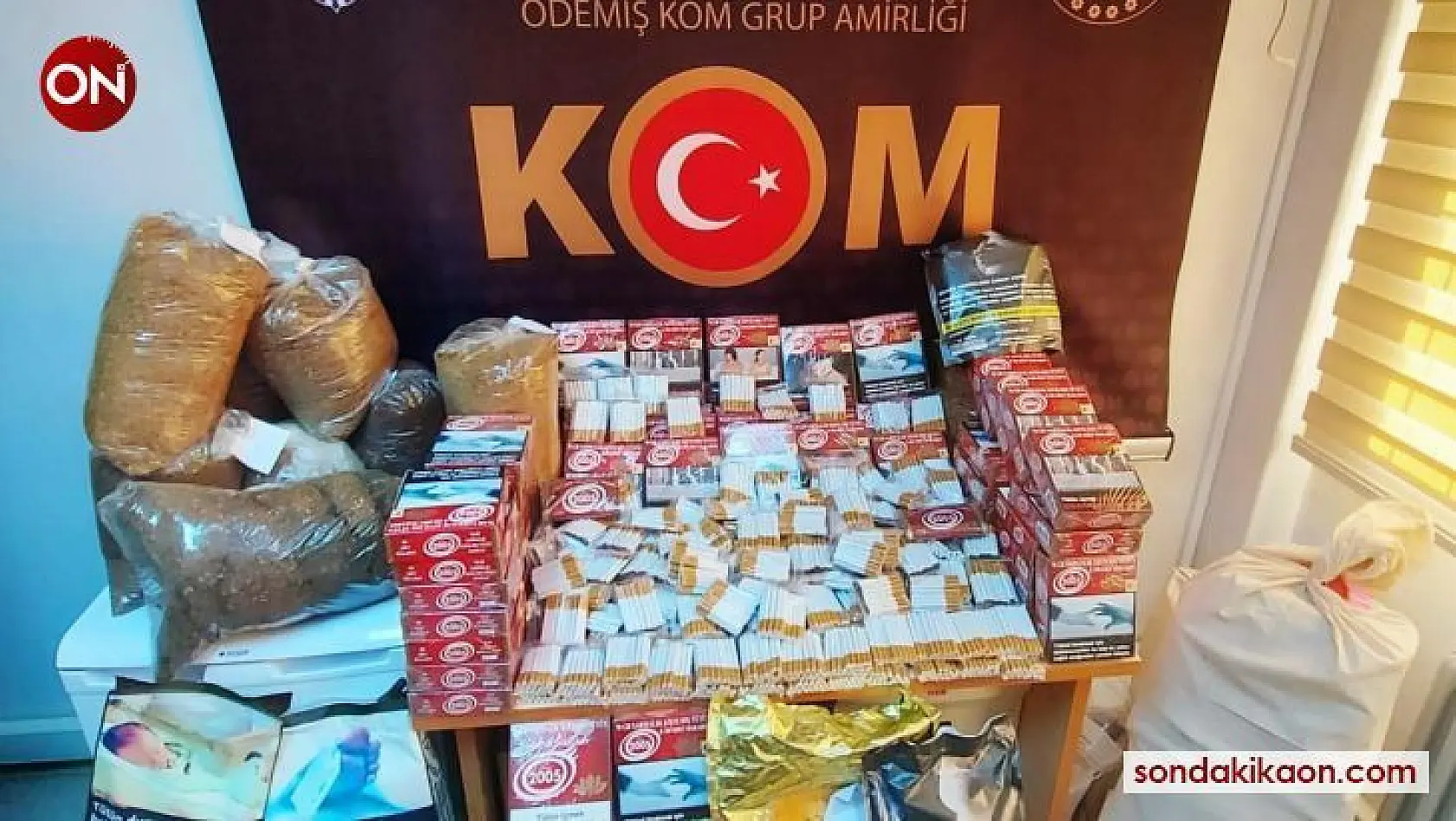 İzmir'de kaçak tütün operasyonu: 2 gözaltı