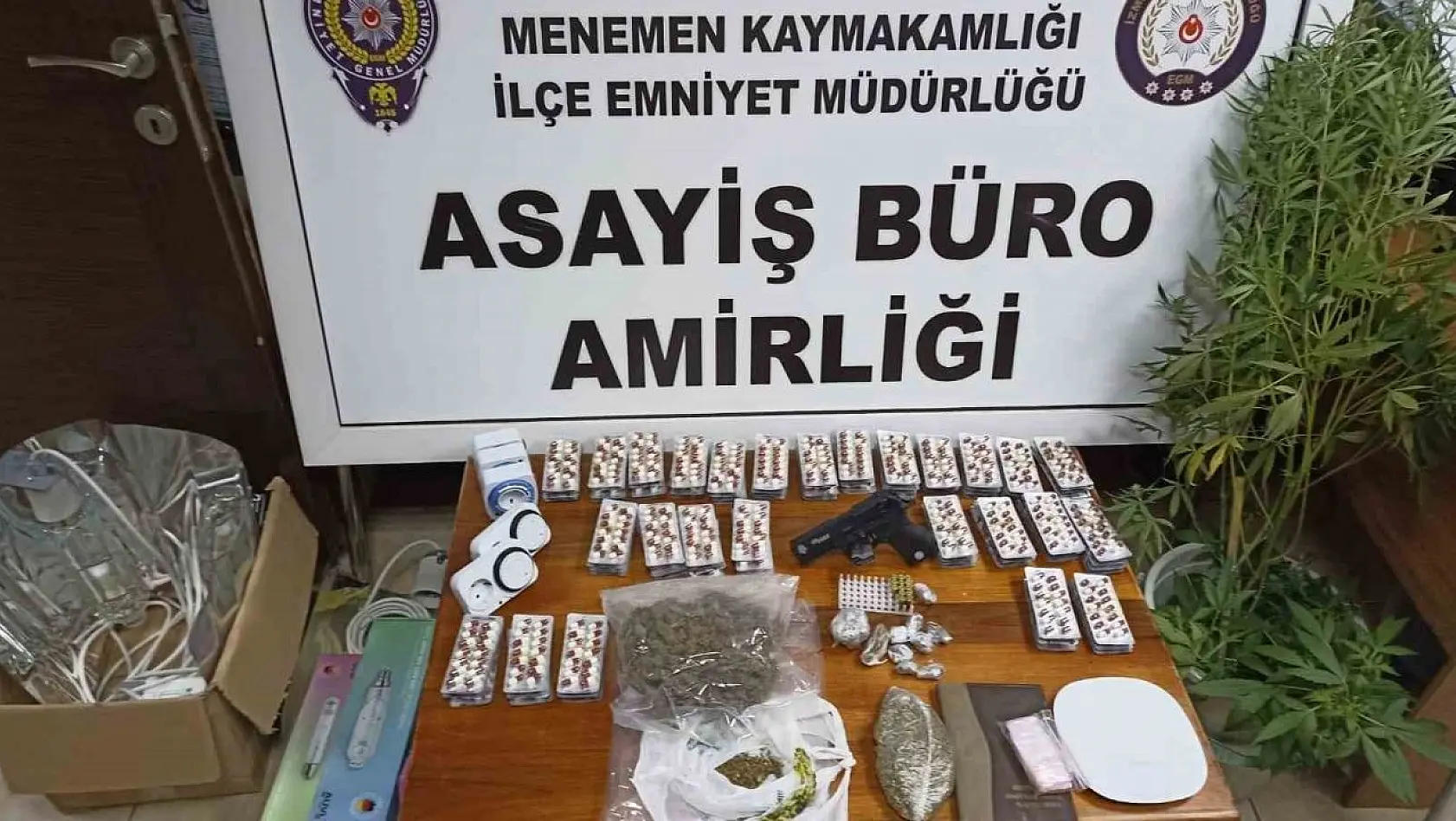 İzmir'de uyuşturucu imal edilen eve baskın: 1 tutuklama