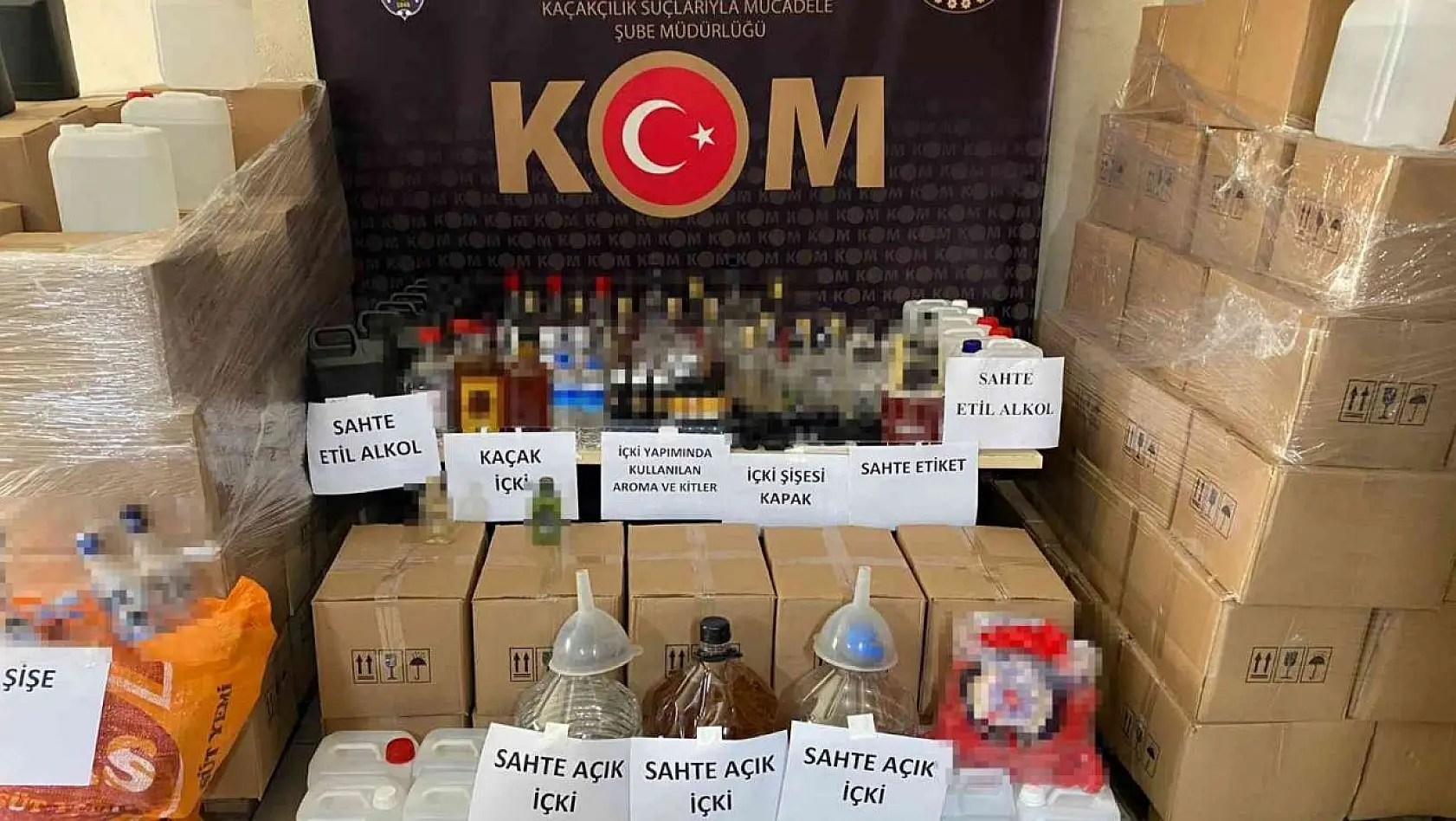 İzmir'de yaklaşan yılbaşı öncesi sahte içki operasyonu