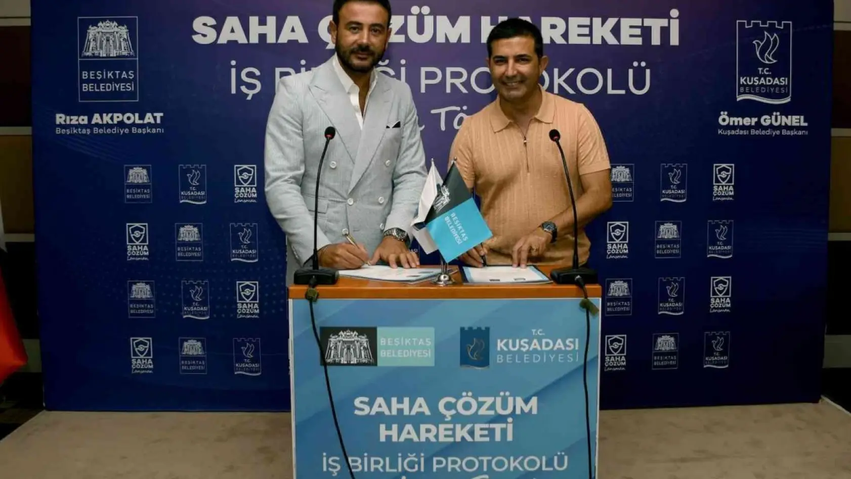 Kuşadası ve Beşiktaş Belediyeleri'nden 'Sahada Çözüm' için iş birliği protokolü