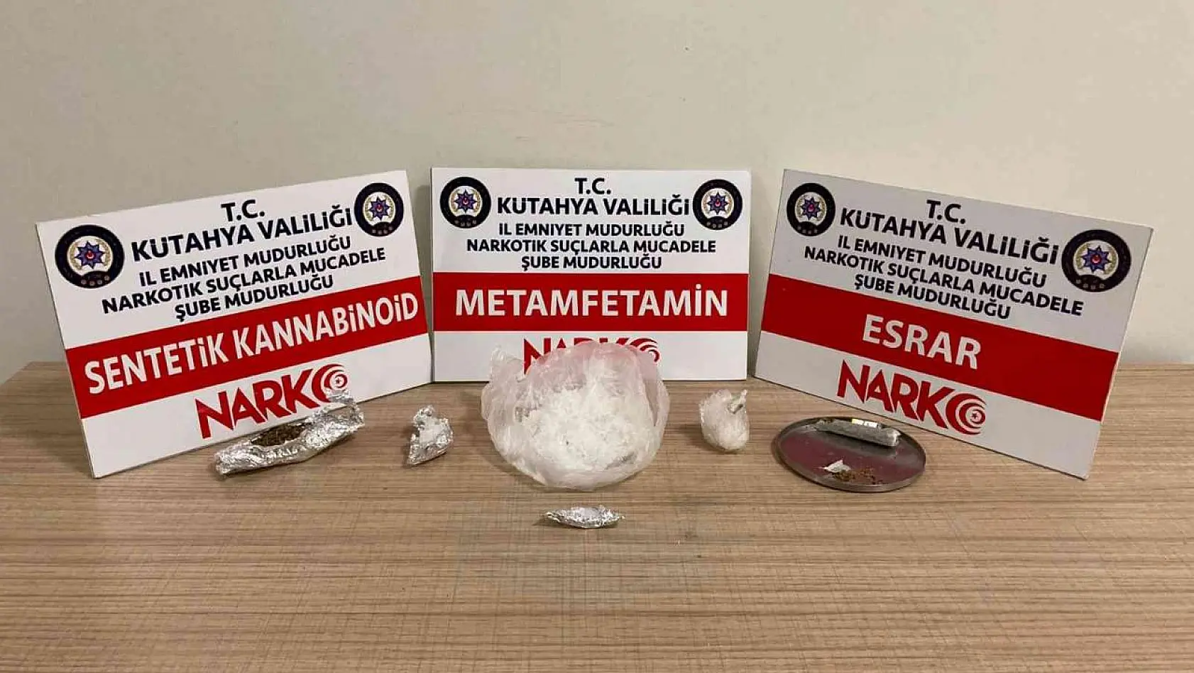 Kütahya'da 'uyuşturucu madde ticareti yaptığı' iddia edilen bir kişi yakalandı