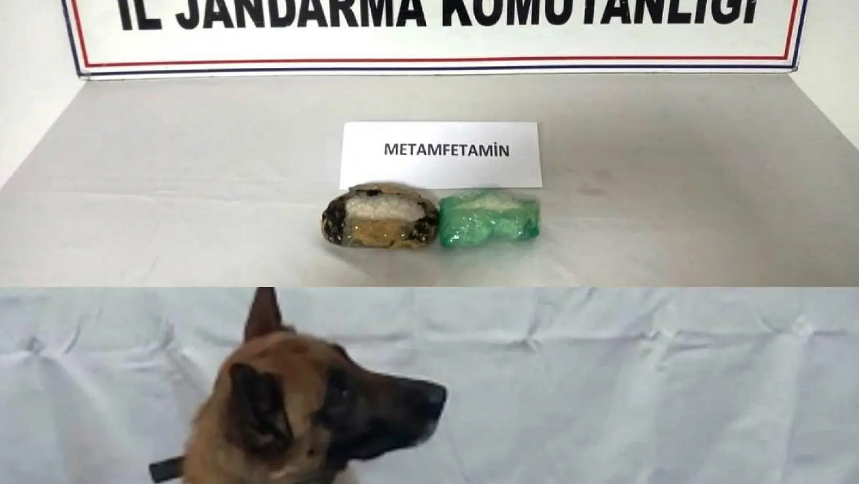 Kütahya'da otomobilde gizlenmiş uyuşturucuyu narkotik köpeği buldu