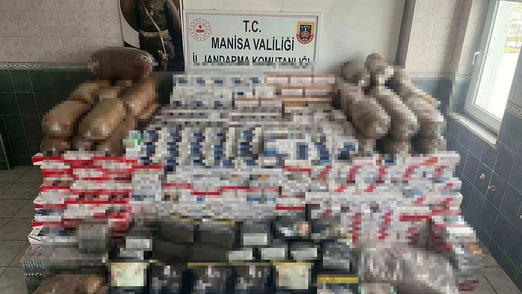 Manisa'da milyonluk tütün operasyonu