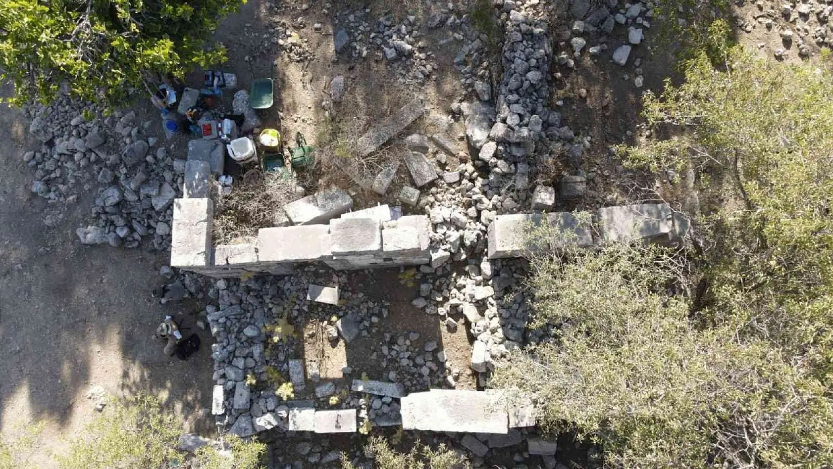 Marmaris'te 'Apollon kutsal alanı'nda kazı çalışmaları devam ediyor