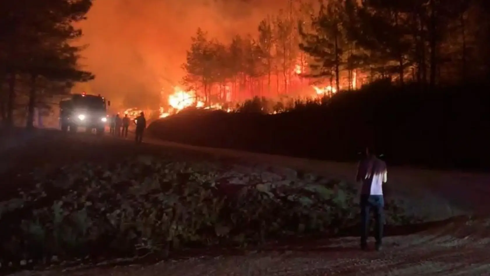 Marmaris'teki orman yangınında 10 saat geride kaldı