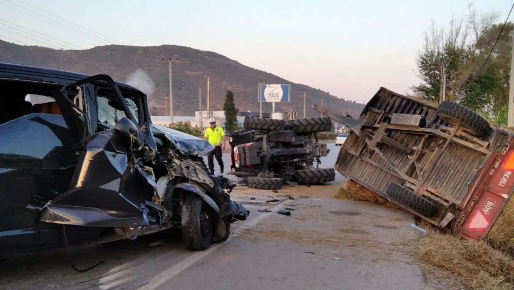 Milas'ta trafik kazası: 1 yaralı