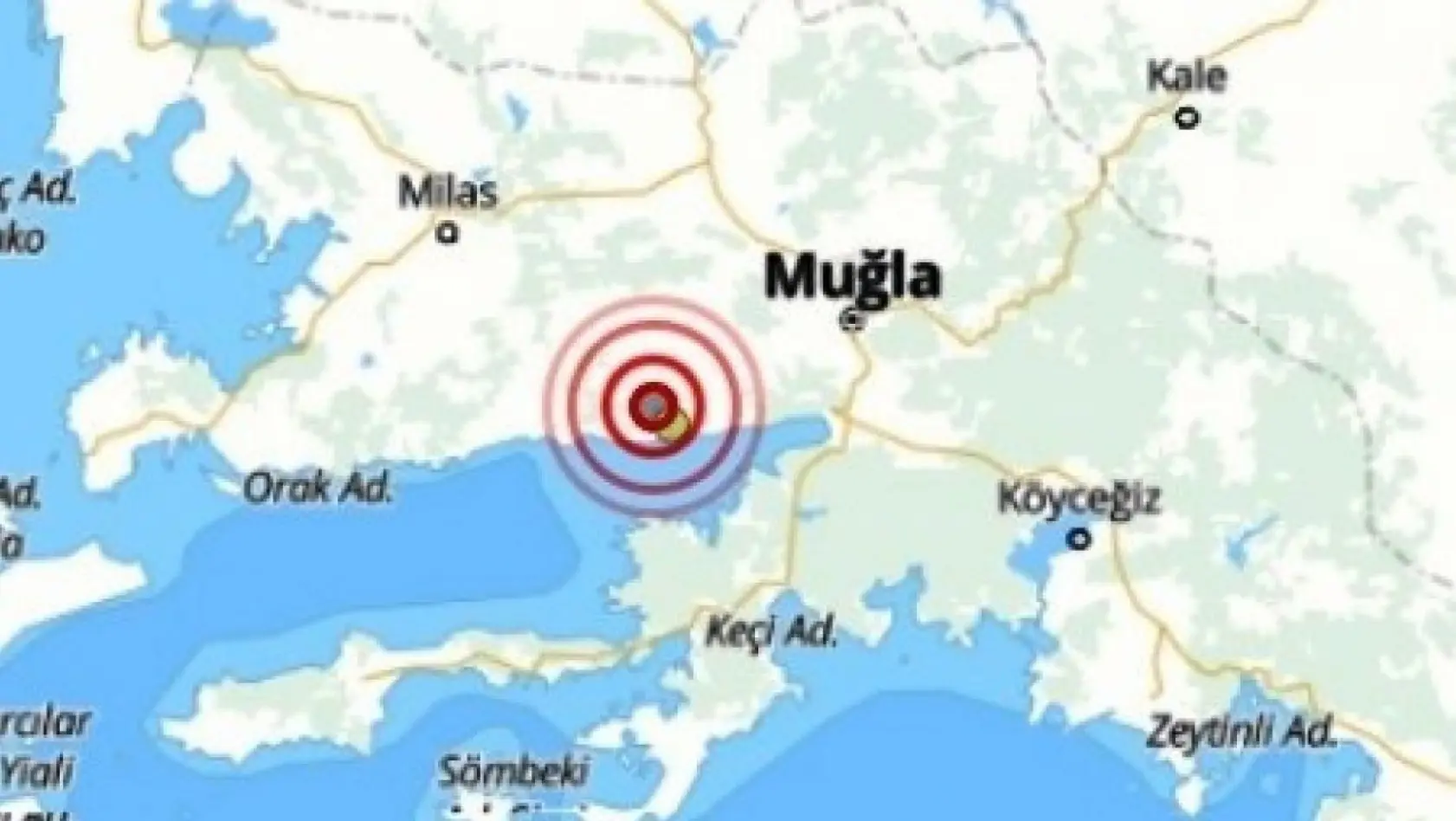 Muğla'da 3.1 büyüklüğünde deprem