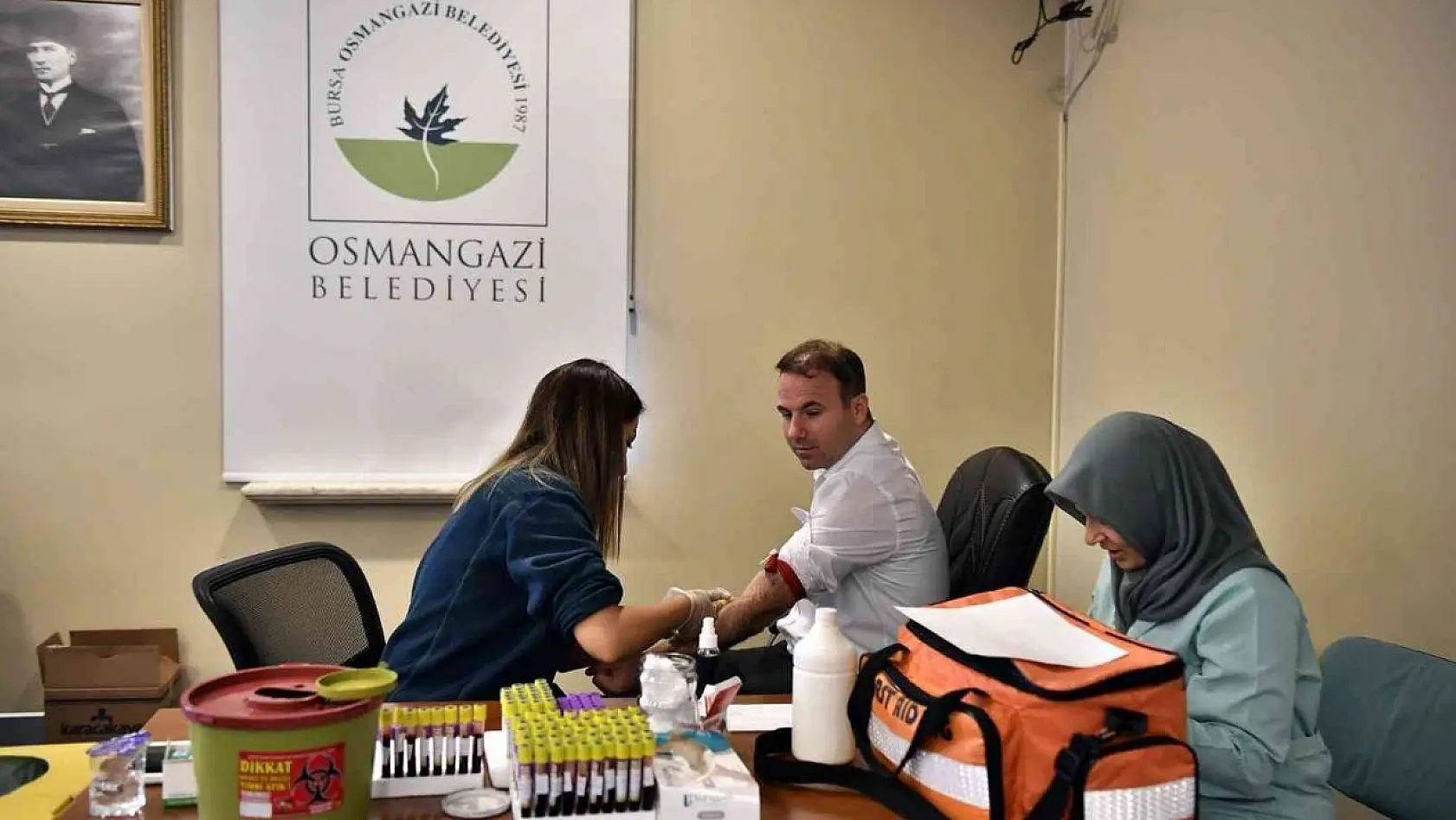 Osmangazi Belediye personeli sağlık taramasından geçti