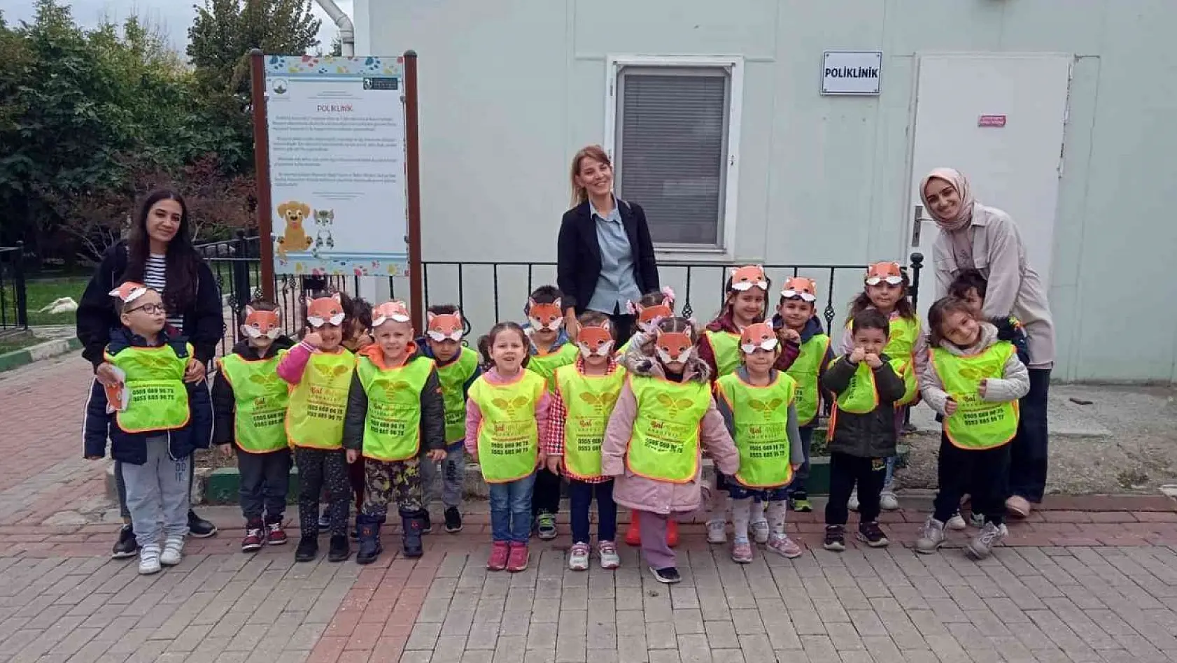 Osmangazi'de minik öğrencilerden can dostlarına ziyaret