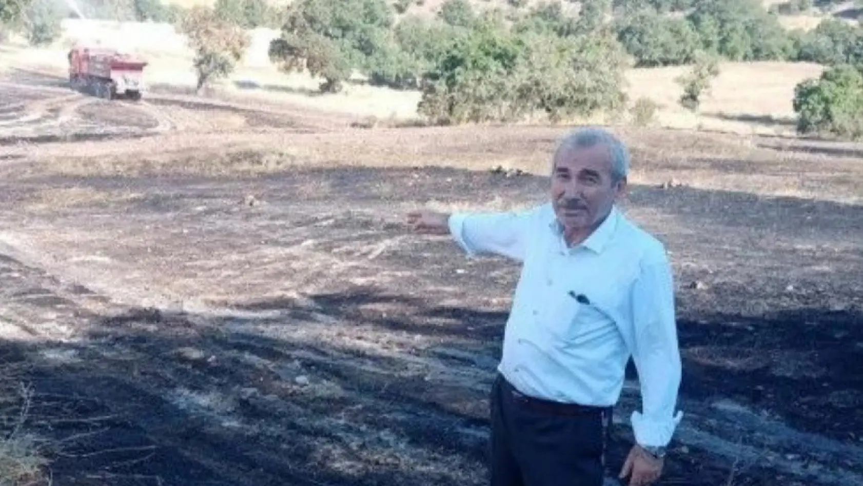 Simav'da 40 dekar alanda tarla yangını