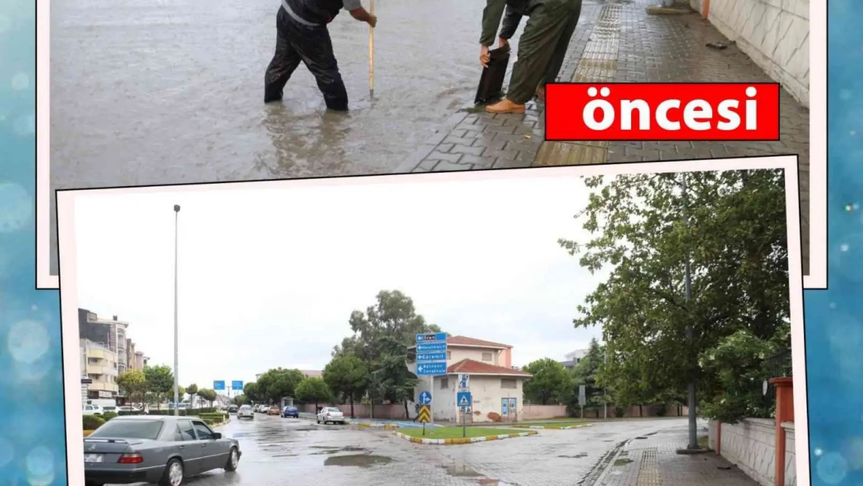 Su baskınları için yapılan çalışmalar fotoğraflar ile kayıt altına alınarak öncesi ve sonrası kamuoyu ile paylaşıldı
