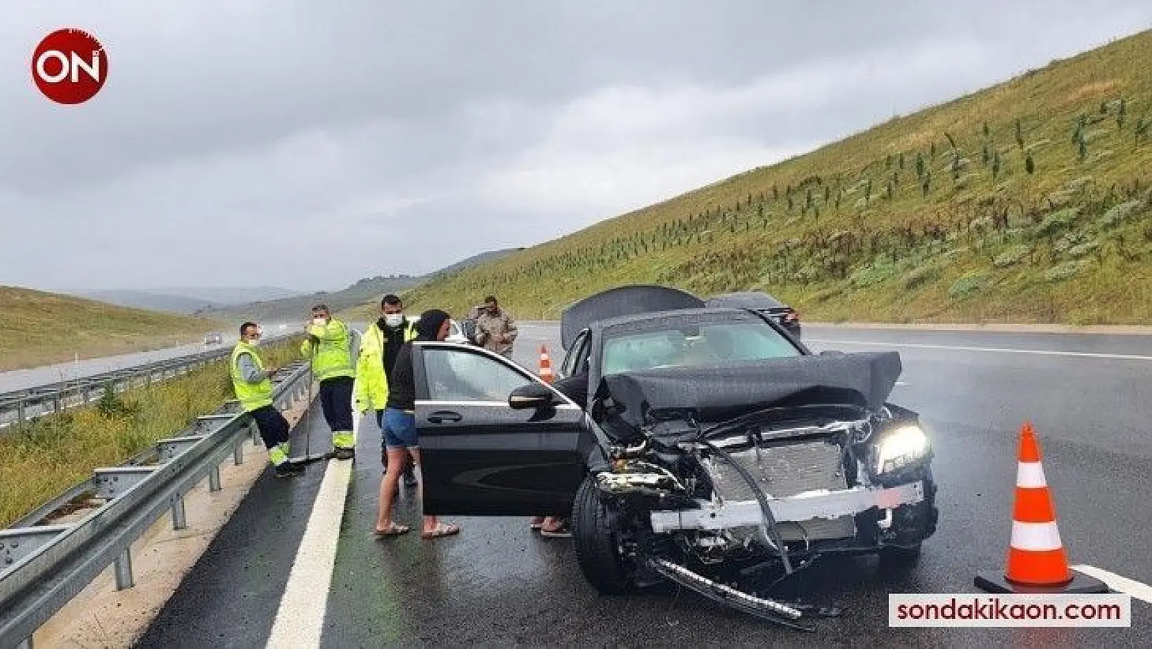 Susurluk'ta trafik kazası: 1 yaralı