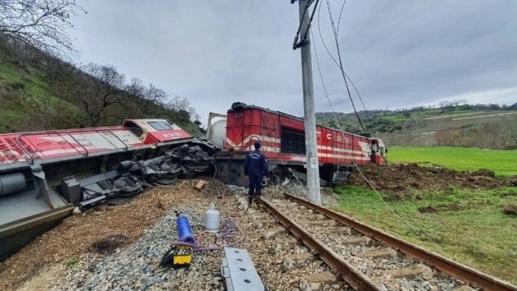 Susurluk'ta tren kazası