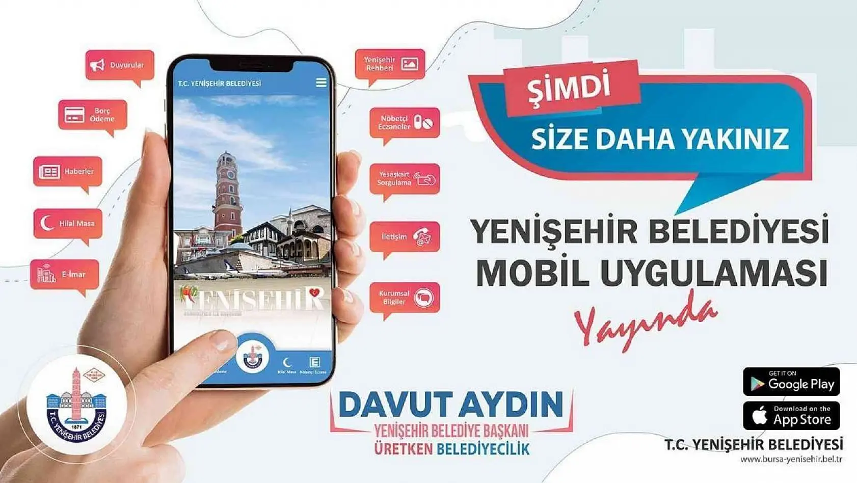 Yenişehir Belediyesi'nden mobil uygulama