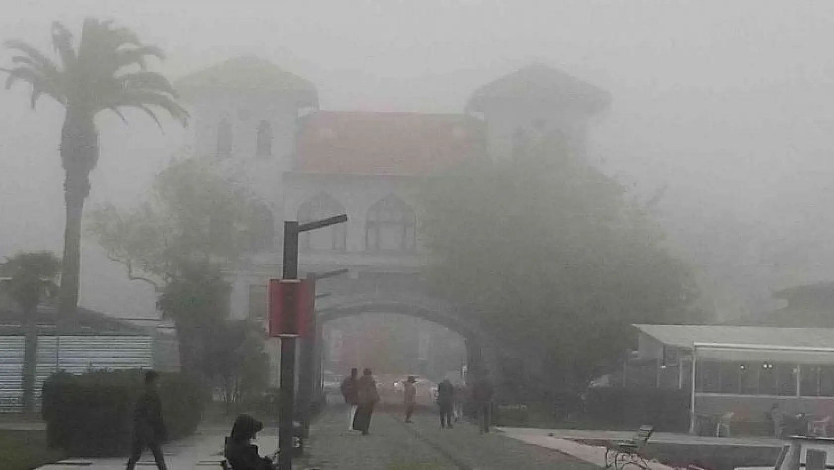 Yoğun sis Bandırma'da etkili oluyor